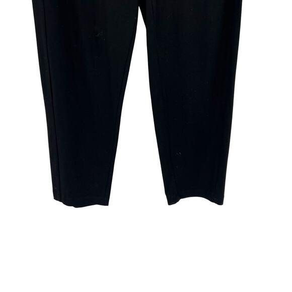 Eileen Fisher Stretch Jersey Knit Straight Pant Easy Fit Ankle Black Size Medium - Picture 5 of 10